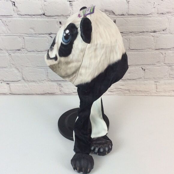 Fuzzy Wuzzy Head Huggeez Hat Panda Bear Themed Christmas Gift Stocking Stuffer - Picture 2 of 4